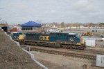 CSXT 474 Leads M427-22 into Rigby Yard